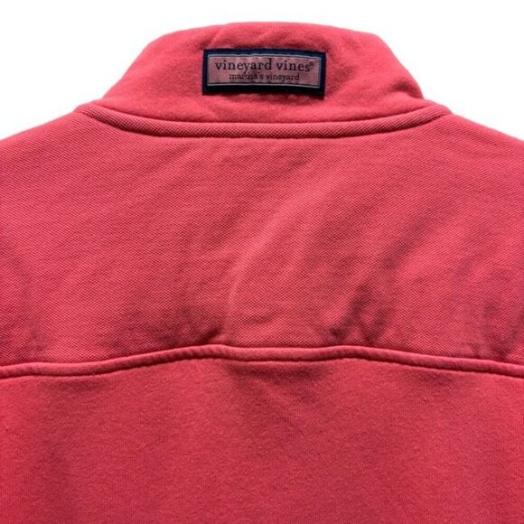 Vineyard Vines Mens Shop Garment -Dyed Shep Pullover shirt Size  M In Sailor Red - Picture 4 of 8